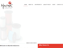Tablet Screenshot of marmikindustries.com